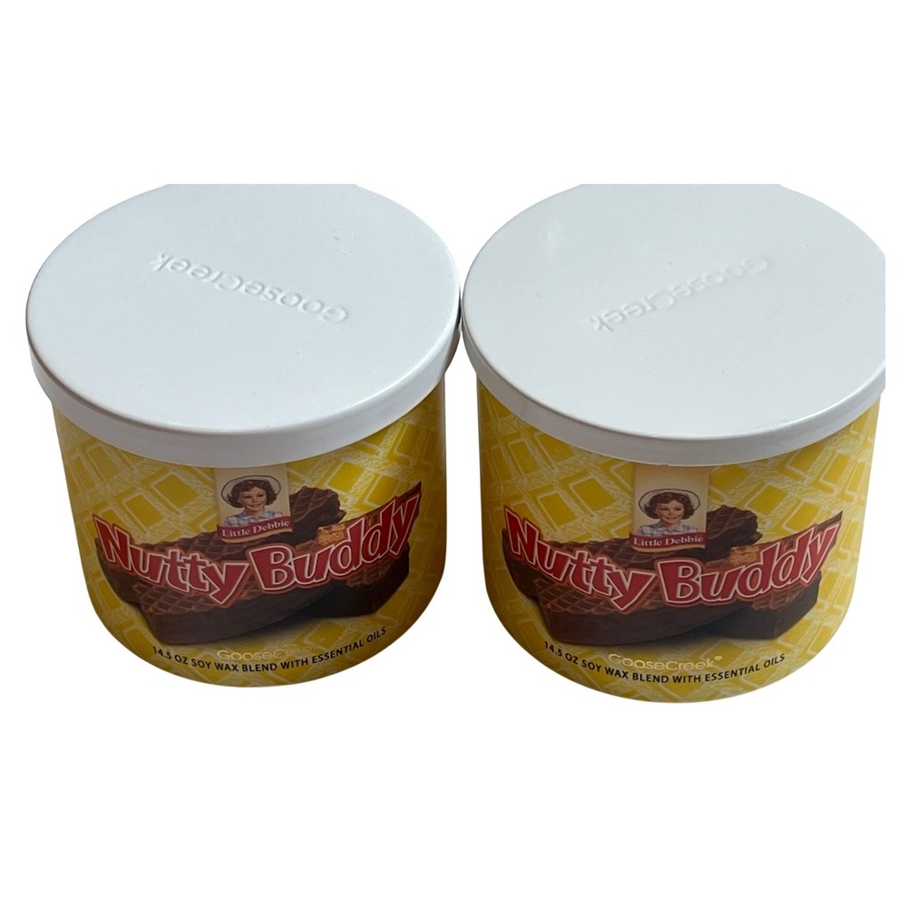 Goose Creek Little Debbie Nutty Buddy Scented‎ Candle 14.5 oz Set of 2 BRAND NEW
